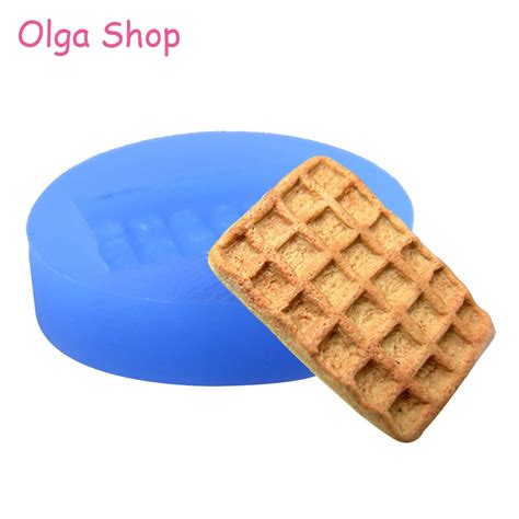 Qyl142 26mm Waffer Wafer Cookie Mold Waffle Biscuit Mold Candy Chocolate Fondant Resin Polymer