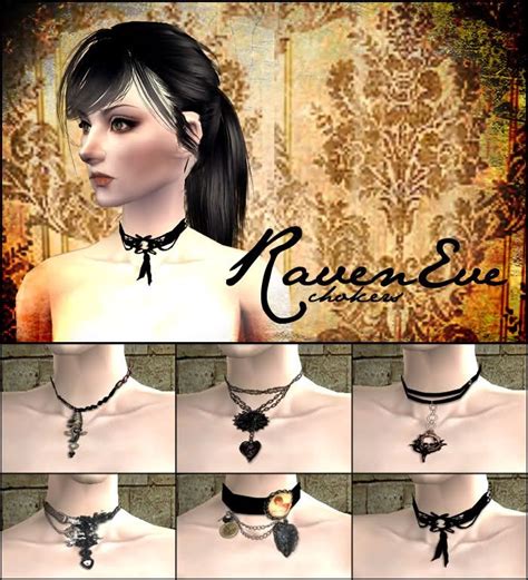 Raven Eve Chokers Upgraded For EP5 Sims Cc Sims Mods Sims 2