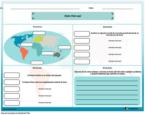 Hojas de Trabajo Sobre el Océano Actividades Gratuitas y Ejemplos Para