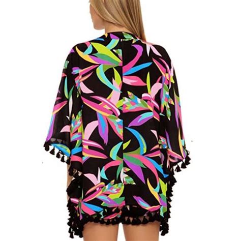 Trina Turk Swim Nwt Trina Turk Birds Of Paradise Kimono Cover Up