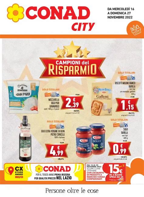 Volantino Conad City Campioni Del Risparmio Fino Al 27 11 2022