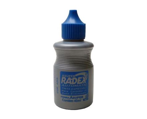 Aquinpel Tinta Para Carimbo Auto Entintado Azul Radex