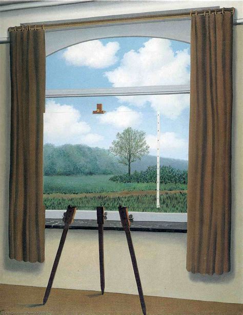 Gravura De Qualidade De Museu A condição humana 1933 por Rene Magritte