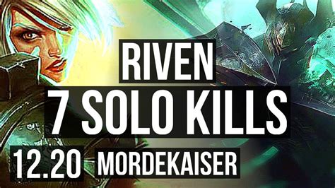 Riven Vs Morde Top 7 Solo Kills 1200 Games 11m Mastery Godlike