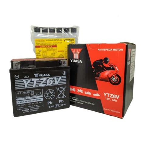 Jual Aki Motor Honda Cb R Ytz V Yuasa Accu Kering Shopee Indonesia