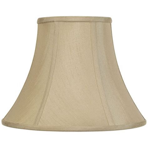 Imperial Shade Taupe Medium Bell Lamp Shade 7 Top X 14 Bottom X 11 Slant X 10 5 High Spider