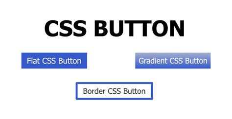 3 Css Button Styles With Hover And Active Effects