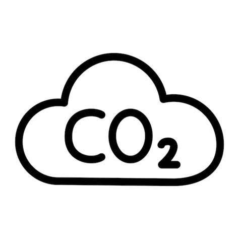 Premium Vector Cloud Of Co2 Gas Co2 Icon Emissions Reduction Of