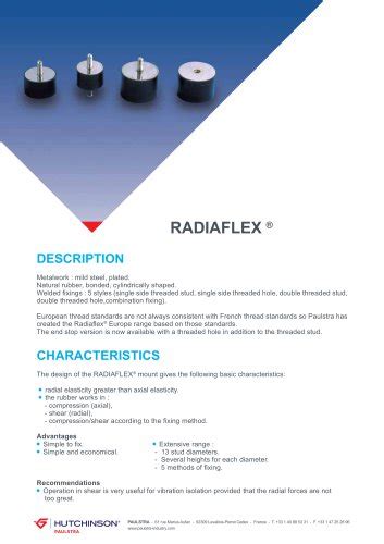 radiaflex paulstra  catalogs technical documentation brochure