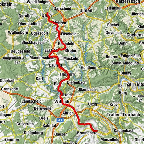 Maare Mosel Radweg BERGFEX Radfahren Tour Rheinland Pfalz