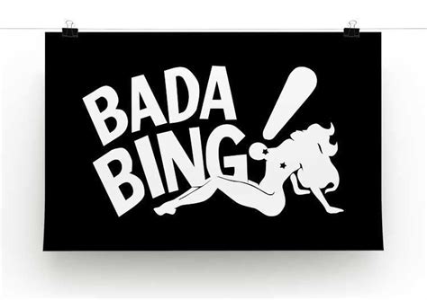 The Sopranos Bada Bing Print - Canvas Art Rocks - 2 Bada Bing, Tony ...