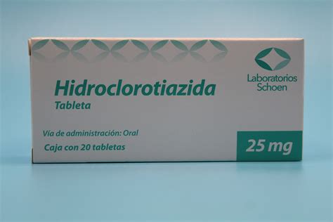 HIDROCLOROTIAZIDA SCHOEN C 20 TAB 25 MG Farma Gen