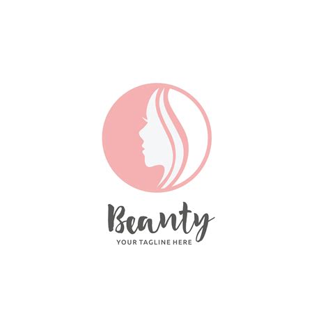 Beauty, salon, spa, hair minimalist logo design inspiration, pink color ...