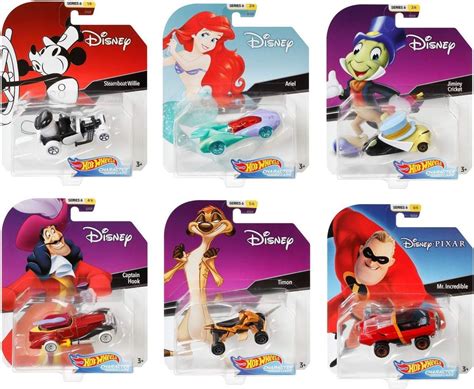 Hot Wheels Juego De Coches De Personajes De Disney Pixar Serie Coleccionables De