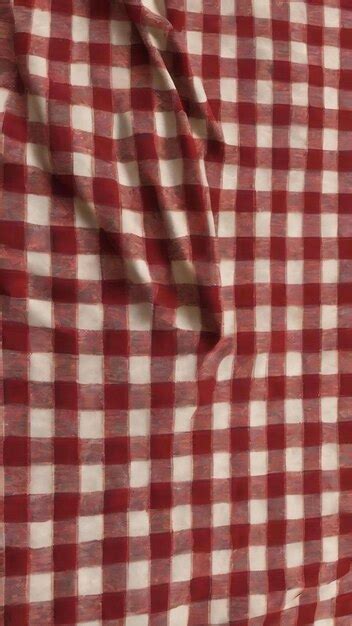 Premium Photo | Blue checkered tablecloth