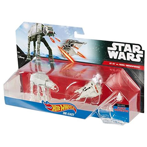 Hot Wheels Star Wars Starship Pack Snowspeeder Orange Vs At At