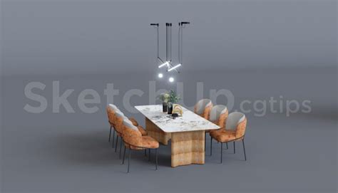 10040 Free Sketchup Dining Table Model Download Sketchup Models For