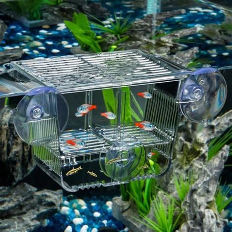 Pawfly Aquarium Fish Breeding Box Fish Tank Hatchery Incubator With