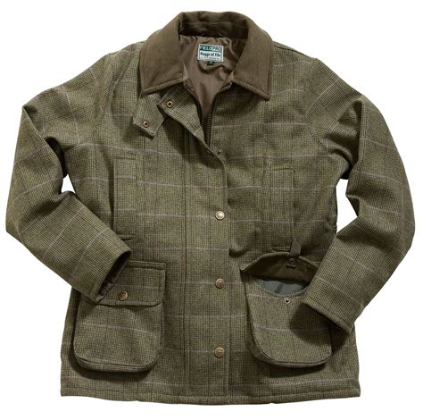 Highland Tweed Waterproof Shooting Coat By Scotweb Tartan Mill Fly