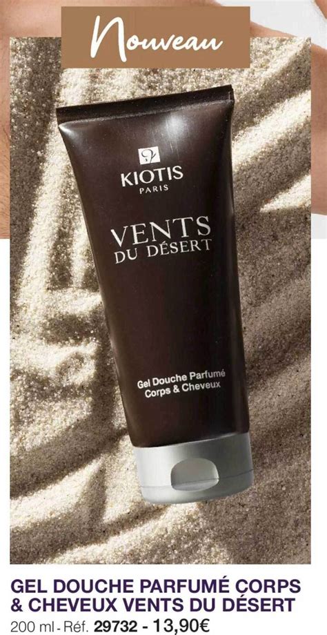 Promo Gel Douche Perfum Corps Cheveux Vents Du D Sert Kiotis Chez