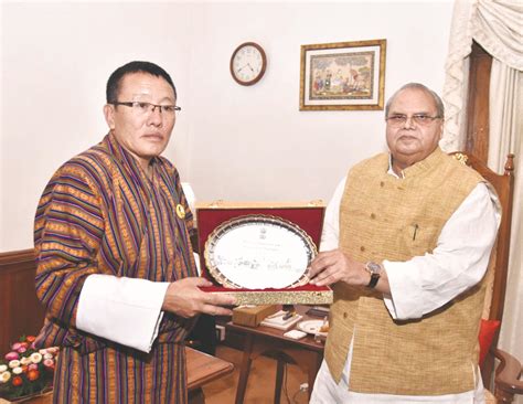 Jigme Thinlye Namgyal Calls On Governor Satya Pal Malik To Discuss