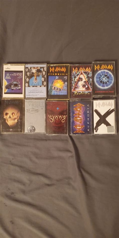 Finally Finished My Set Of Def Leppard Album Cassettes R Cassetteculture