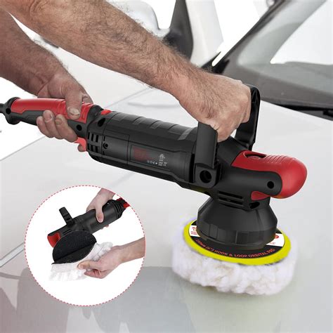 Buy Buffer Polisher, 1200W Dual Action Polisher and Random Orbit Car ...