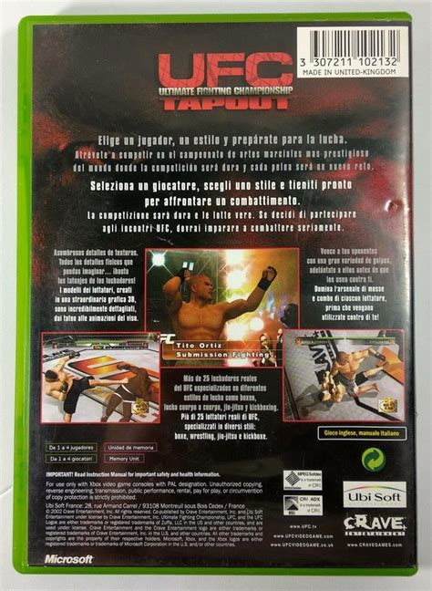 Ufc Tapout Original Europeu Xbox Clássico Sebo Dos Games Games