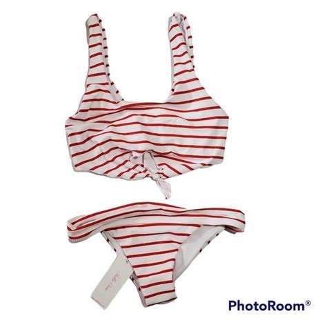 Stella Cove Swim Stella Cove Girls Two Piece Striped Bikini Swimsuit Nwt Size Poshmark
