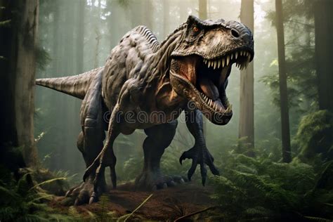 T Rex O Tyrannosaurus Rex Un Gran Dinosaurio Ter Podo Carn Voro Del