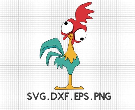 Hei Hei Svg Chicken Svg Rooster Svg Moana Svg Hei Hei Png Eps Dxf