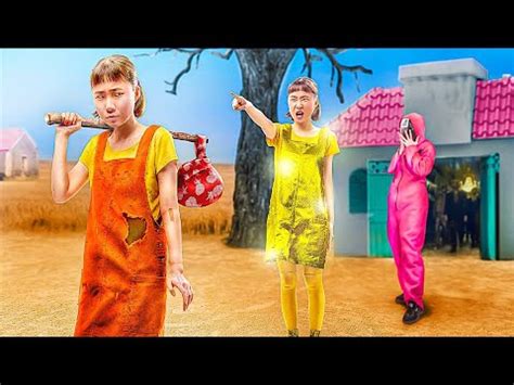 Мы удочерили куклу из Игры в кальмара! Игра в кальмара в реальной жизни ...