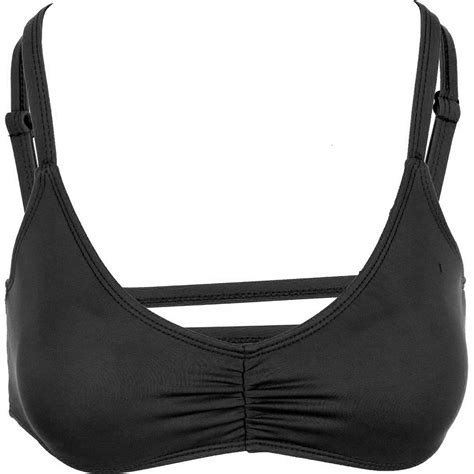 Hurley One Only Solids Sport Bra Bikini Top Women S Clothing