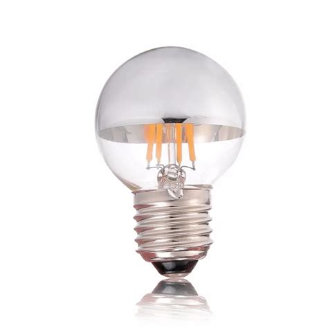 G G W Silver Tipped Led Filament Light Bulb Buy G Edison