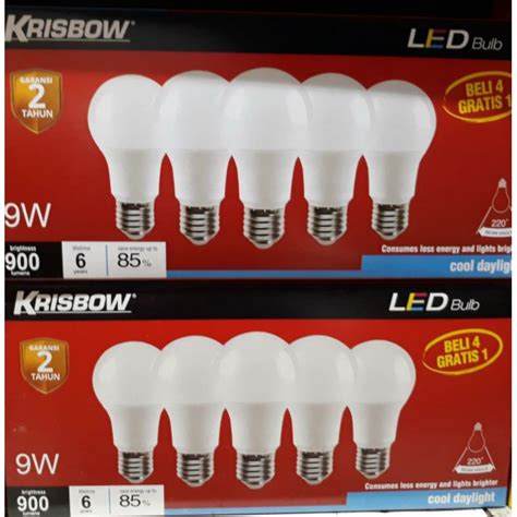 Jual Bohlam Lampu Led Krisbow Watt Original Shopee Indonesia