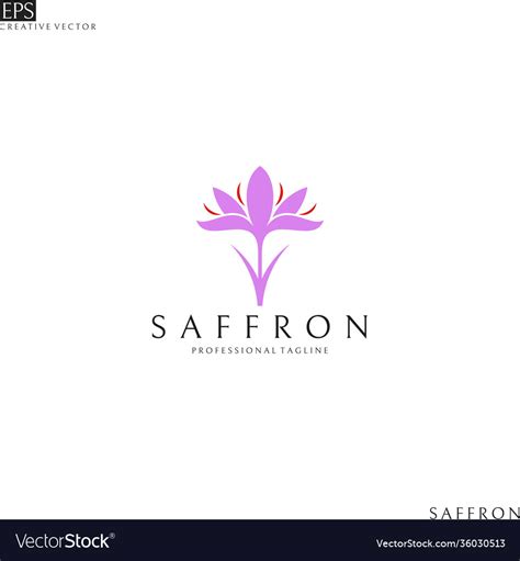 Saffron Logo Royalty Free Vector Image Vectorstock