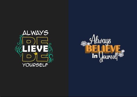 Premium Vector Always Believe In Yourself Lettering