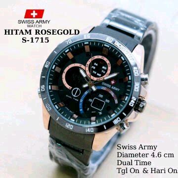 Jual Jam Tangan Pria SWISS ARMY Dual Time Di Lapak Alvin Collection