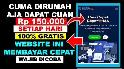 Cuma Nonton Iklan Dibayar Rp150 000 Perhari Langsung Tarik Website