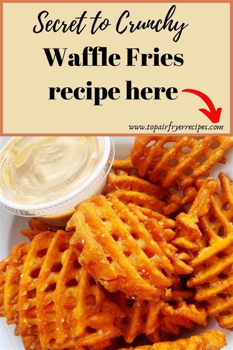 Frozen Waffle Fries In Air Fryer Air Fyer Recipes Air Fryer Dinner