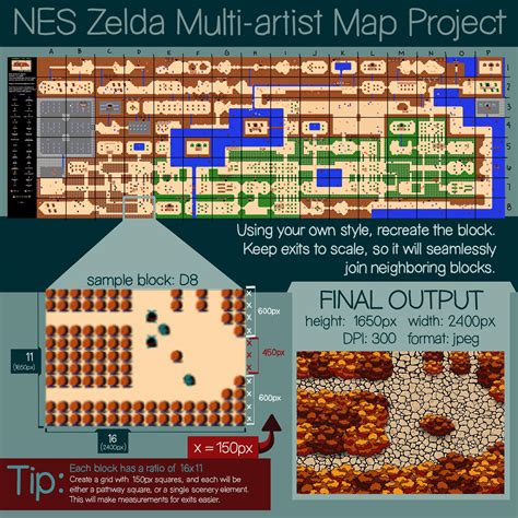 NES Zelda Map Multi-Artist Project : r/nes