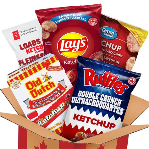 Buy Over 2lbs Of Canadian Ketchup Chips 5ct Variety Pack Ketchup