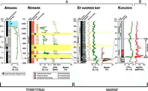 A Stratigraphic Correlation Of The End Triassic Extinction With The