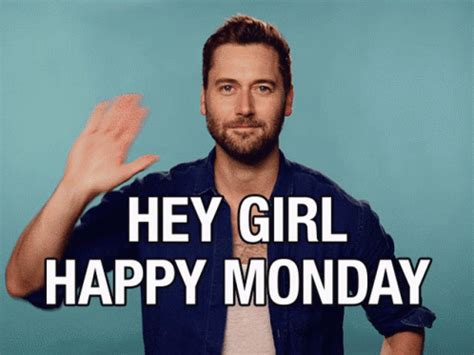 Hey Girl Happy Monday Wave PrimoGIF