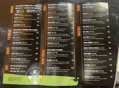 Gluten Free Menu Photo From Clean Eatz