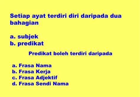 Maksud Predikat Dan Subjek Perbedaan Subjek Predikat Objek Keterangan