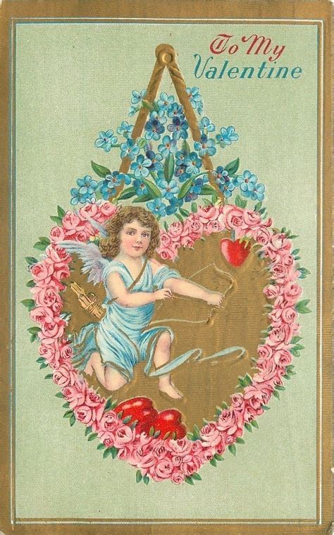 Valentineblue Gossamer Cupid In Pink Rose Heartdraws Bowarrow Ready