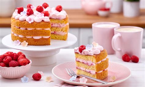 Naked Cake Himbeer Mascarpone Rezept Dr Oetker