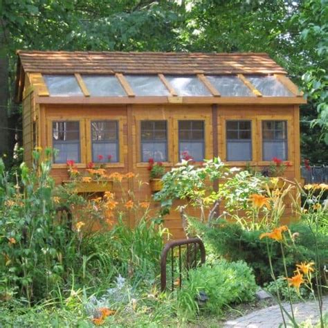 Outdoor Living Today Sunshed 8 Ft X 12 Ft Western Red Cedar Garden