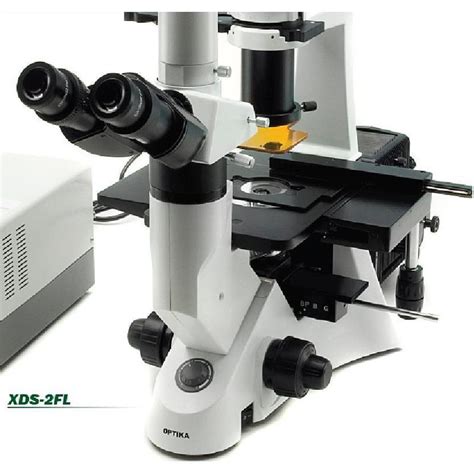 Optika Xds Fl Trinocular Inverted Fluorescence Microscope